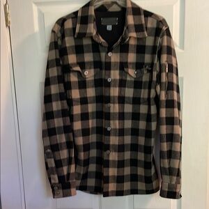 Men’s Large Smartwool buffalo plaid flannel shirt